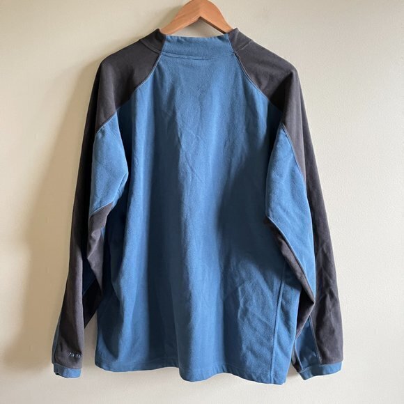 The North Face TKA 100 Micro 1/4 Zip Fleece Pullover Mens Size XL Blue Top A436‎ - Picture 6 of 8